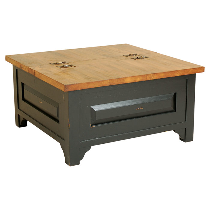 Oceans Apart French Painted Square Trunk Coffee Table Wayfair.co.uk